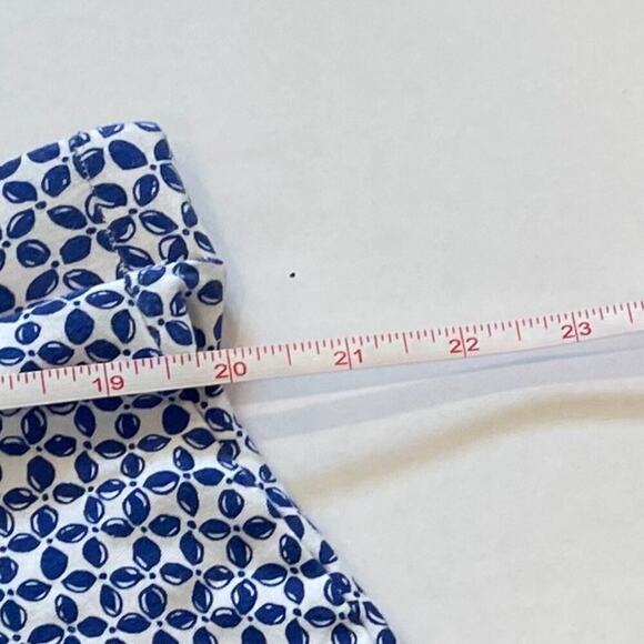 Talbots Cotton Blend Blue & White Geometric Print Pull On, Stretch, A-Line, 2X - Picture 6 of 7